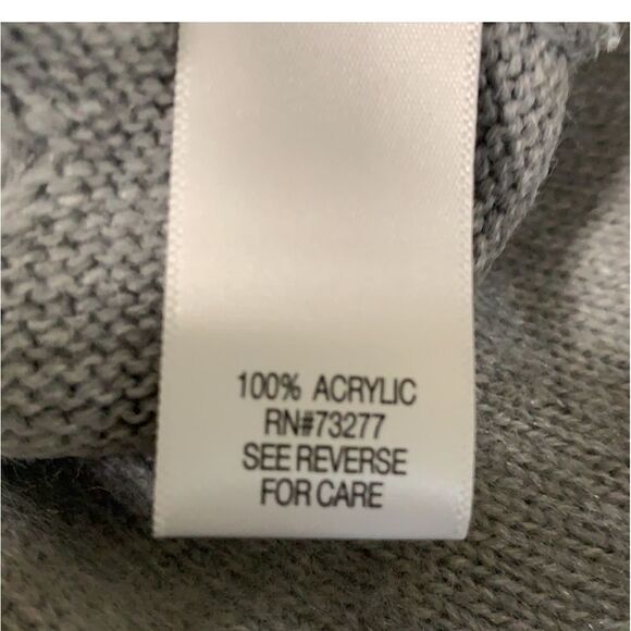 VYLETTE SWEATER MOTHER MEDIUM JR GRAY BAUBLE STITCH POM POM SOFT CLASSIC. - Picture 9 of 12